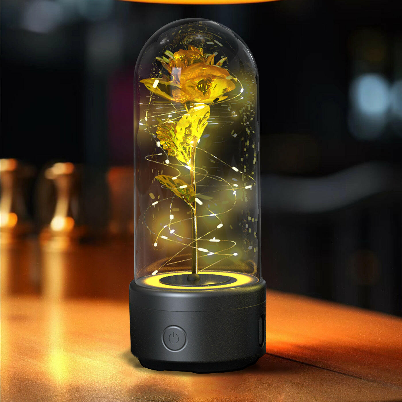 2 in 1 Rose Flowers LED Light and Bluetooth Speaker | KCL.